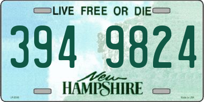 NH license plate 3949824