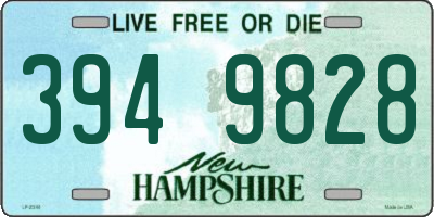 NH license plate 3949828