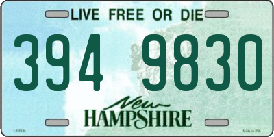 NH license plate 3949830