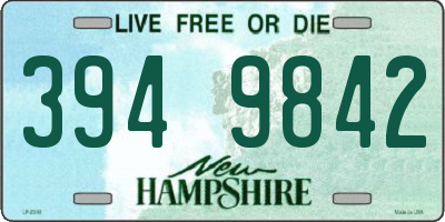 NH license plate 3949842