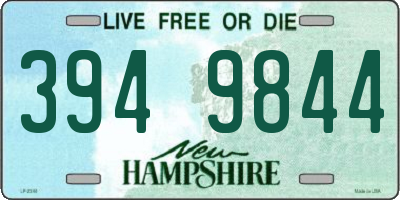 NH license plate 3949844