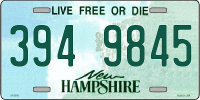 NH license plate 3949845