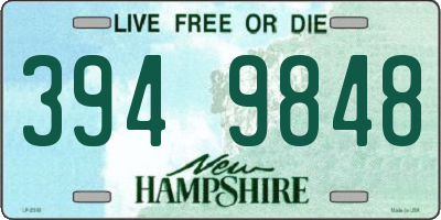 NH license plate 3949848