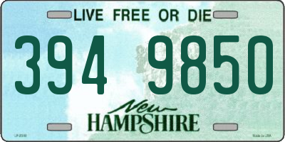 NH license plate 3949850