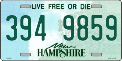 NH license plate 3949859