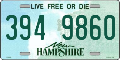 NH license plate 3949860