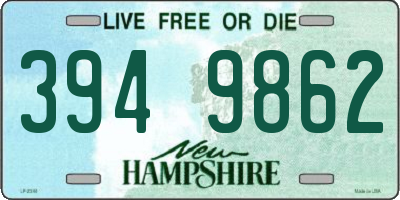 NH license plate 3949862