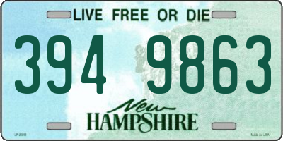 NH license plate 3949863