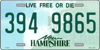 NH license plate 3949865