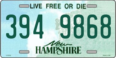 NH license plate 3949868