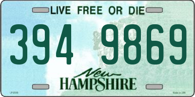 NH license plate 3949869