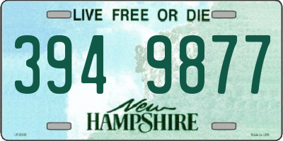 NH license plate 3949877