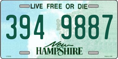 NH license plate 3949887