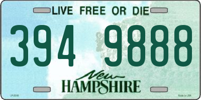 NH license plate 3949888