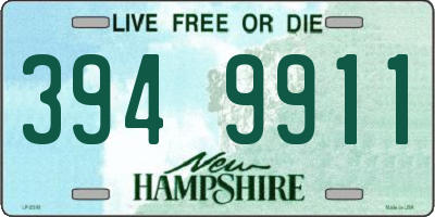 NH license plate 3949911