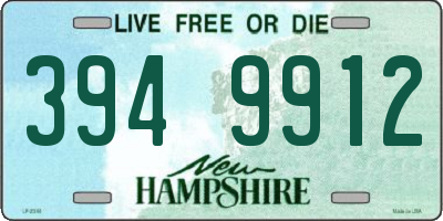 NH license plate 3949912