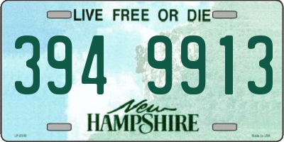 NH license plate 3949913