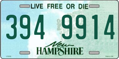 NH license plate 3949914