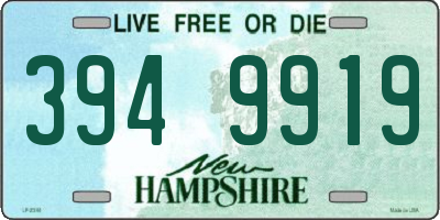 NH license plate 3949919