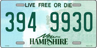 NH license plate 3949930