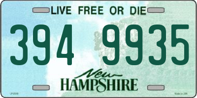 NH license plate 3949935