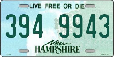 NH license plate 3949943