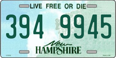 NH license plate 3949945