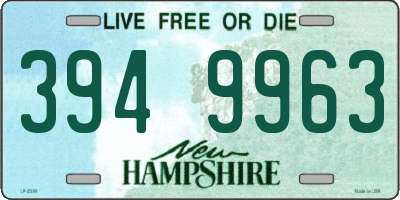 NH license plate 3949963