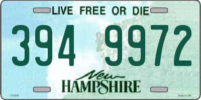 NH license plate 3949972