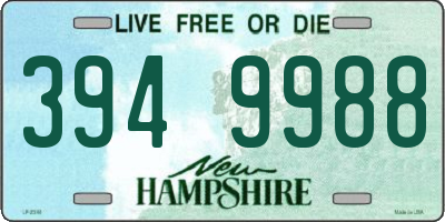 NH license plate 3949988