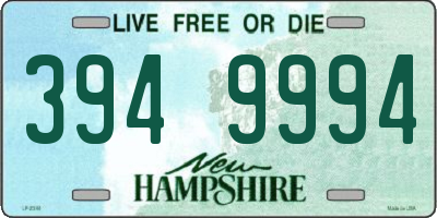 NH license plate 3949994