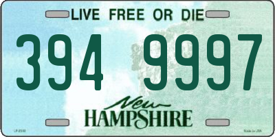 NH license plate 3949997