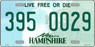 NH license plate 3950029