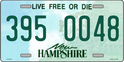 NH license plate 3950048