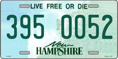 NH license plate 3950052