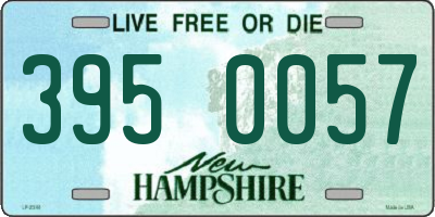 NH license plate 3950057