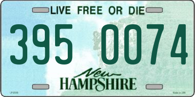NH license plate 3950074
