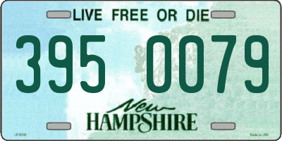 NH license plate 3950079