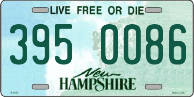 NH license plate 3950086