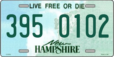 NH license plate 3950102