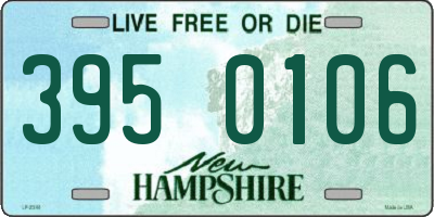 NH license plate 3950106