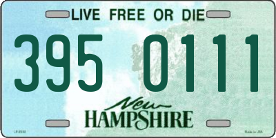 NH license plate 3950111