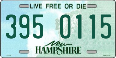 NH license plate 3950115