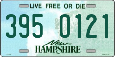NH license plate 3950121