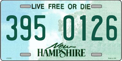 NH license plate 3950126