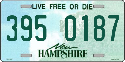 NH license plate 3950187