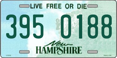 NH license plate 3950188