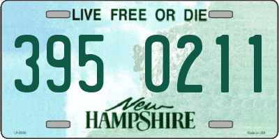 NH license plate 3950211