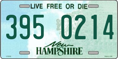 NH license plate 3950214