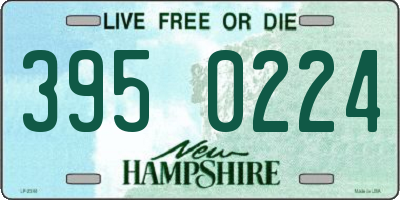 NH license plate 3950224